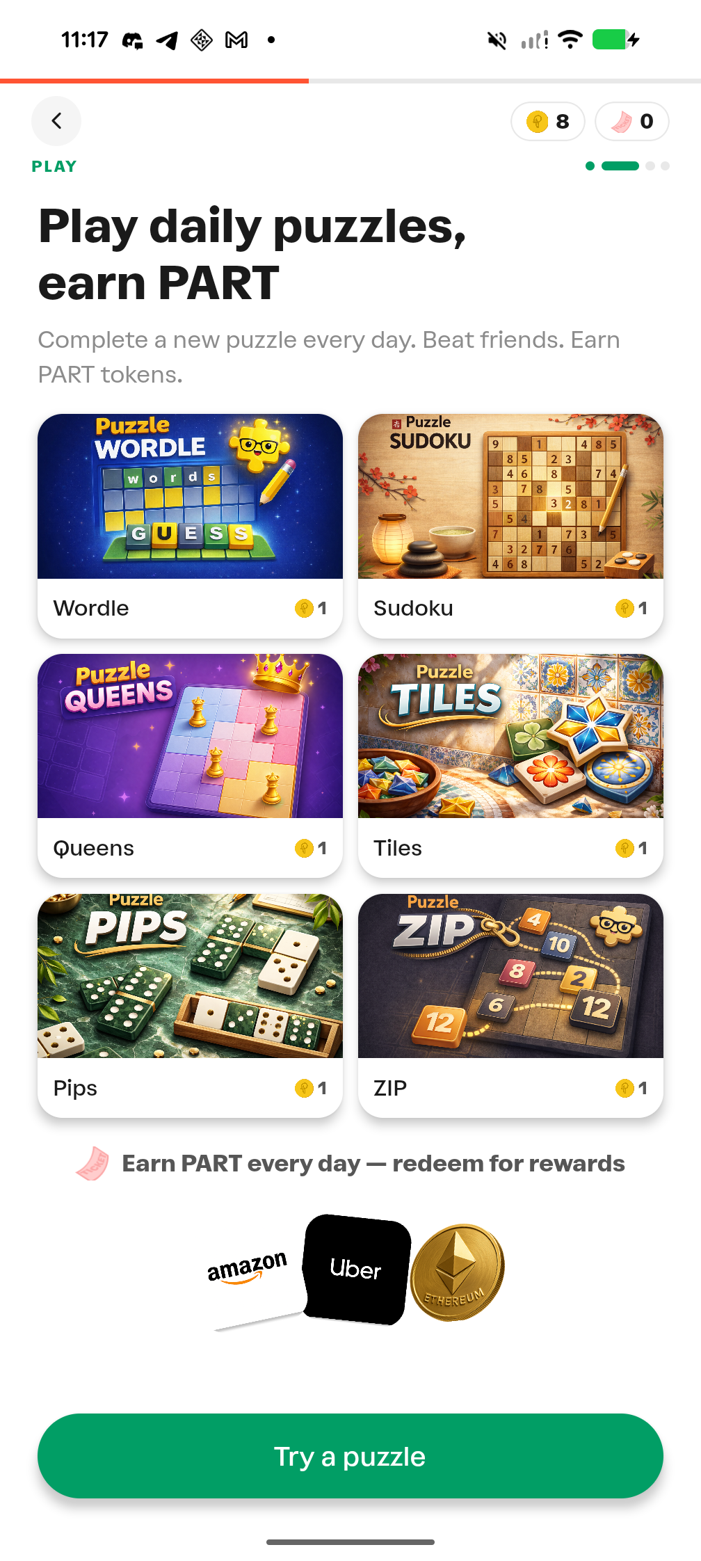 Play & Earn — ZKPuzzle