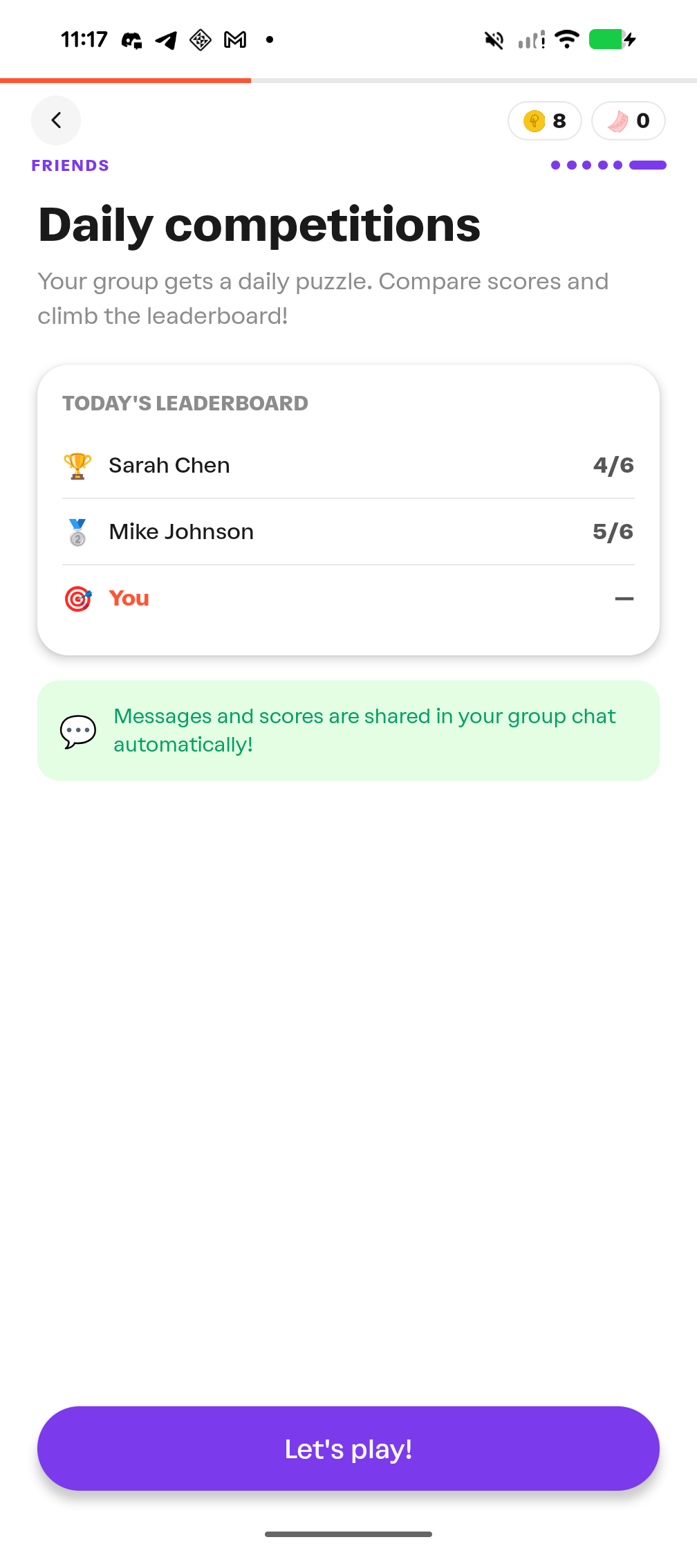 Daily Competitions — ZKPuzzle